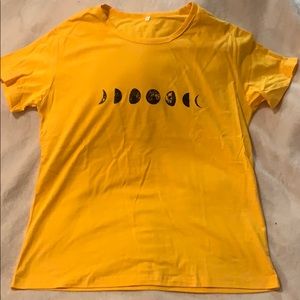 Yellow Moon 🌝 🌙 🌚 Phases womens T-Shirt